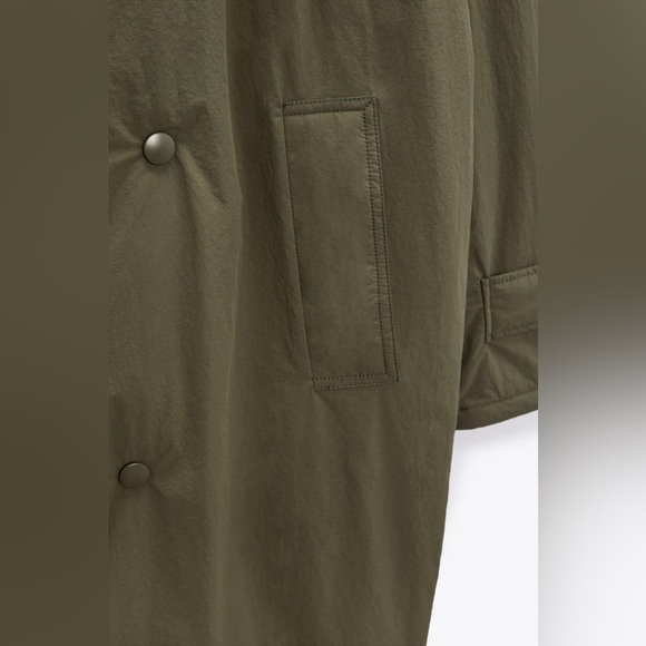 NWT Zara Oversized Quilted Jacket with Hood - Picture 15 of 16